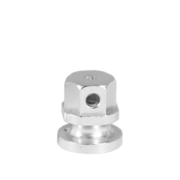 Nickel Square Sided Hex Topped Binding Posts - Rear