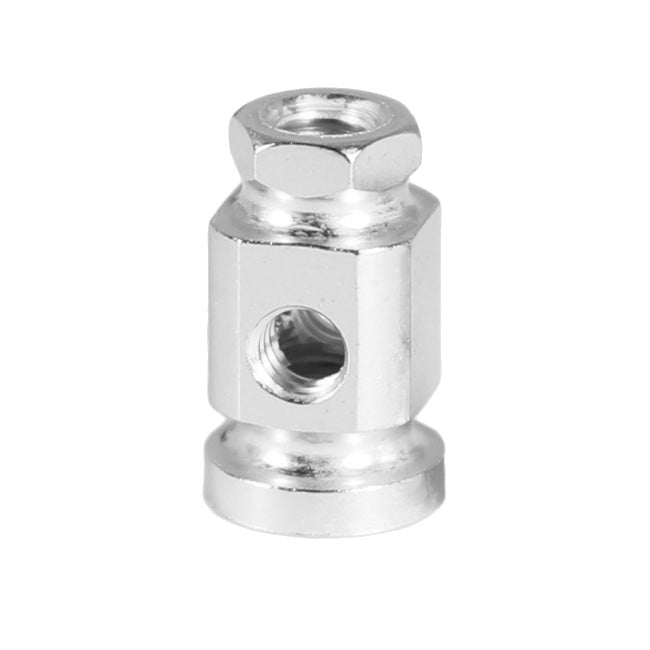 Nickel Square Sided Hex Topped Binding Posts - Front