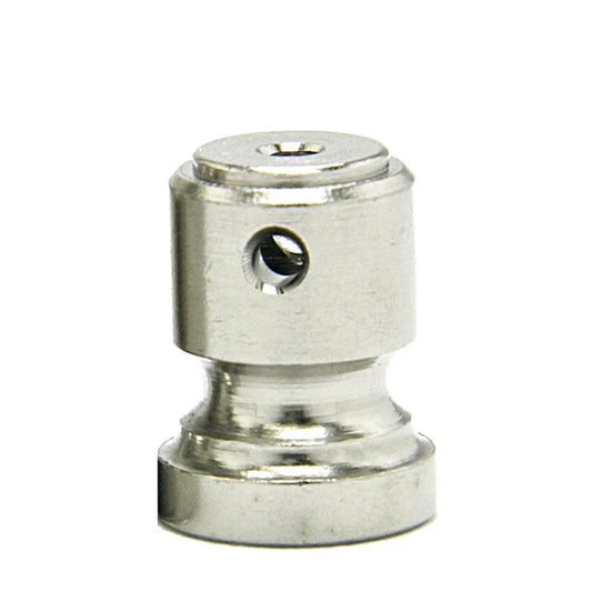 Binding Post Spout Topped Large Nickel - Rear