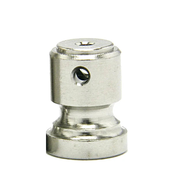 Binding Post Spout Topped Large Nickel - Rear