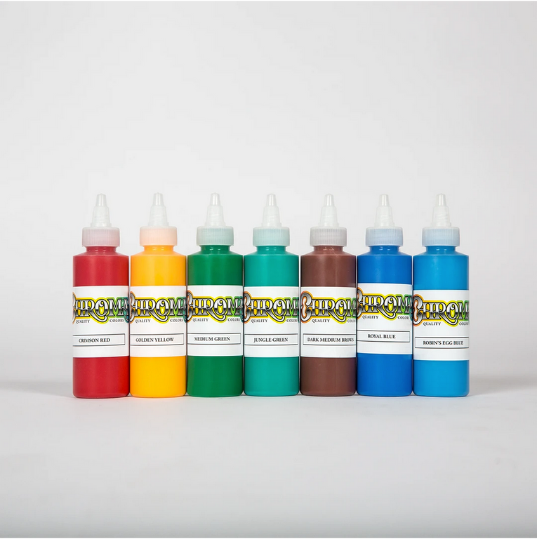 Chroma - 7 Bottle Old School Color Set - Drawing Color