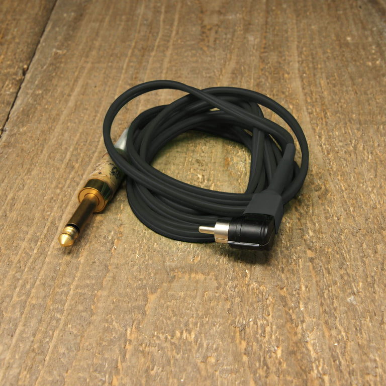 Lucky Supply - RCA 90 Degree Clip Cord - Stealth Black