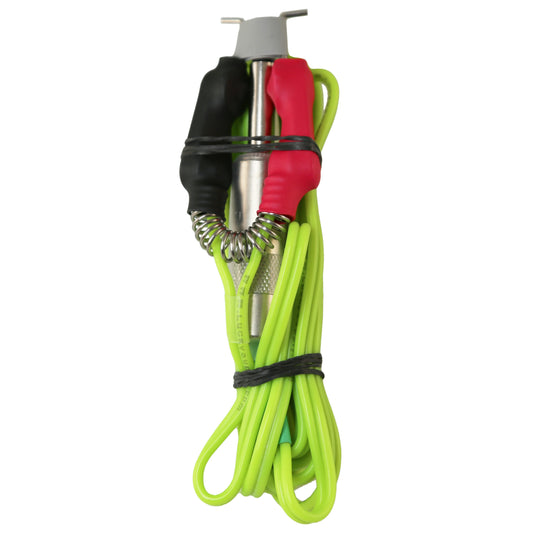 Lucky Supply Silicone Clip Cord With Springs - Neon Green