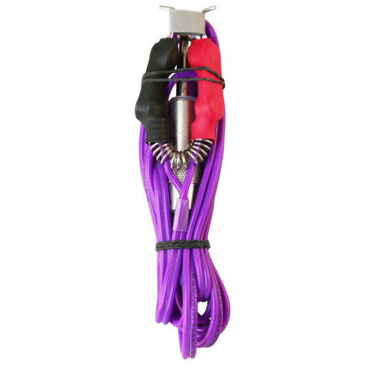 Lucky Supply Silicone Clip Cord With Springs - Purple
