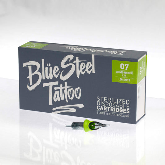 Blüe Steel Tattoo Needle Cartridges – Magnum Curved