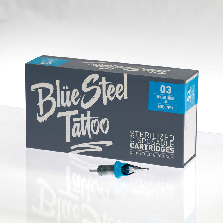 Blüe Steel Tattoo Needle Cartridges – Round Liner SALE SALE SALE