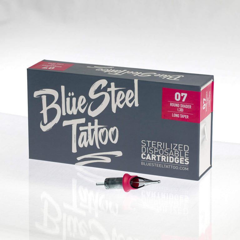 Blüe Steel Tattoo Needle Cartridges – Round Shader- SALE SALE SALE