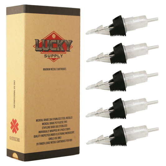 Lucky Supply Disposable V2 Needle Cartridges - Curved  Magnums