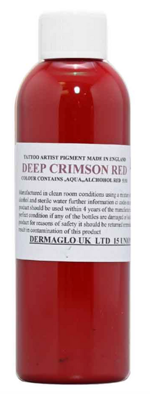 Dermaglo - Deep Crimson Red - 100ml - Drawing-Color