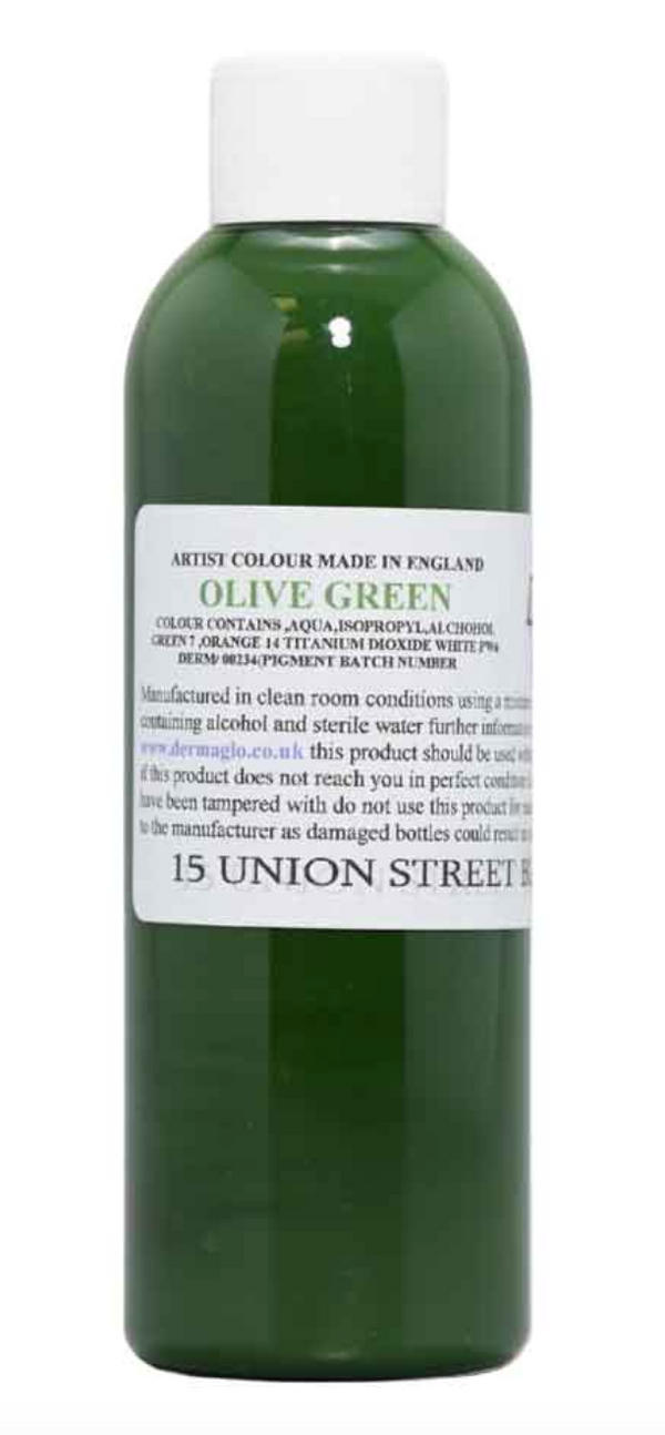 Dermaglo - Olive Green - 100ml - Drawing-Color