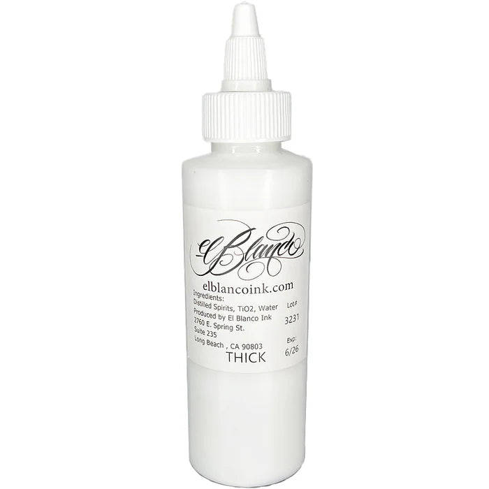 El Blanco White Ink 1oz/4oz Thick White 4oz