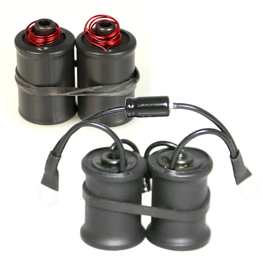 1″ 8 Wrap Coils With Black Heat Shrink With and Without Capacitor