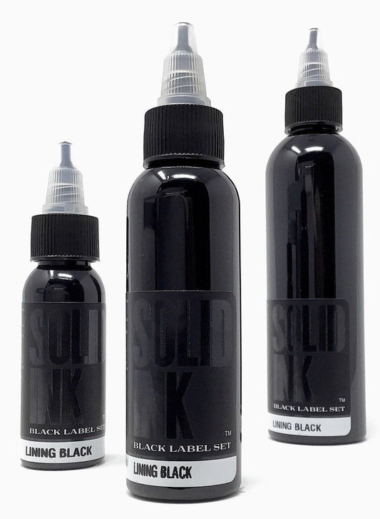 SOLID INK - Lining Black - 1oz, 2oz, 4oz, 8oz