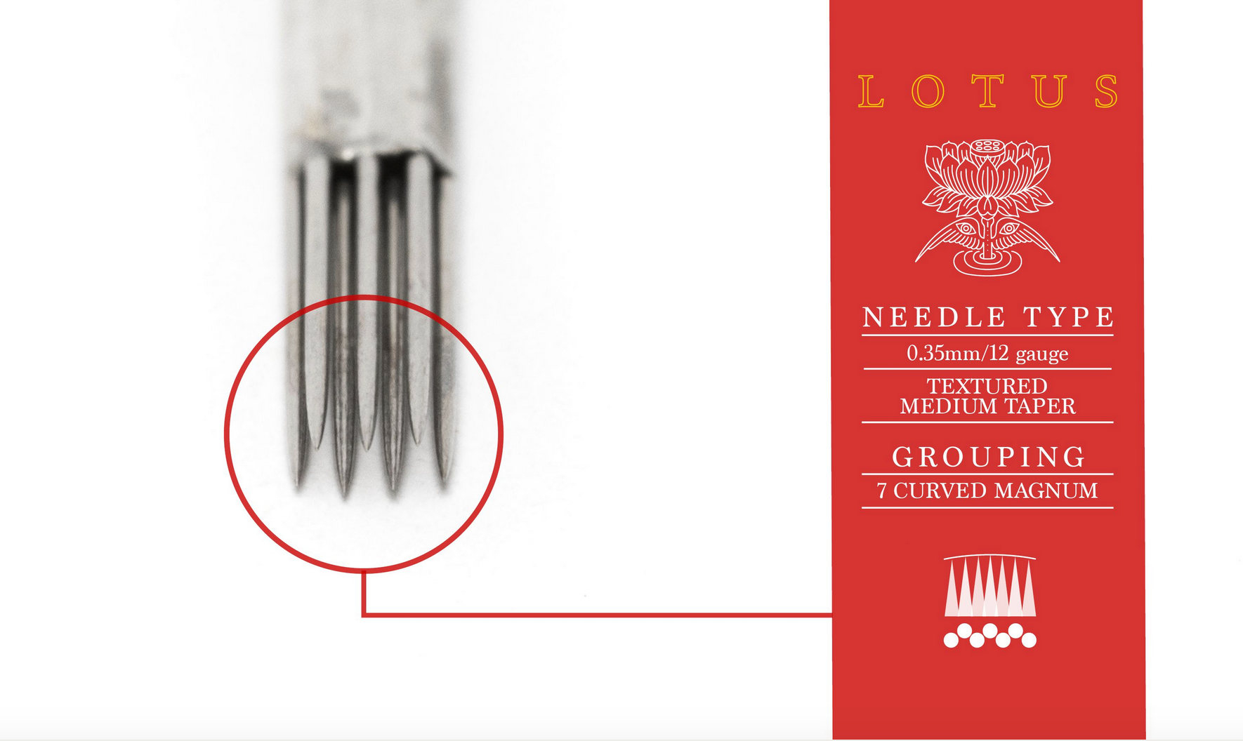 Lotus - MEDIUM TAPER TEXTURED Curved MAGNUM - 7 - 25