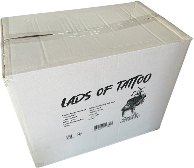 Bed Covers / Tattoo Chair Cover - black - 210 x 90 x 20 cm