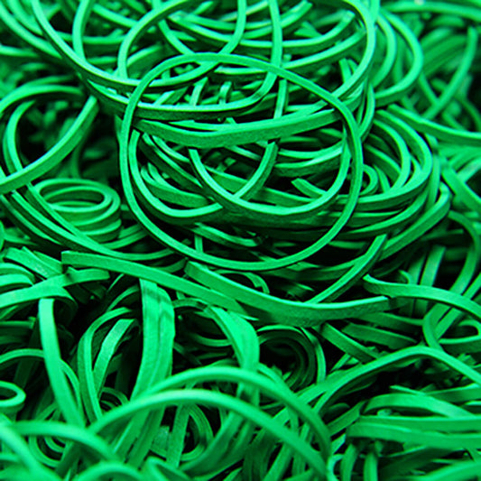 Rubber Bands - Thin Emerald Green