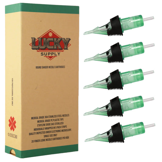 Lucky Supply Disposable V2 Needle Cartridges - Round Shader