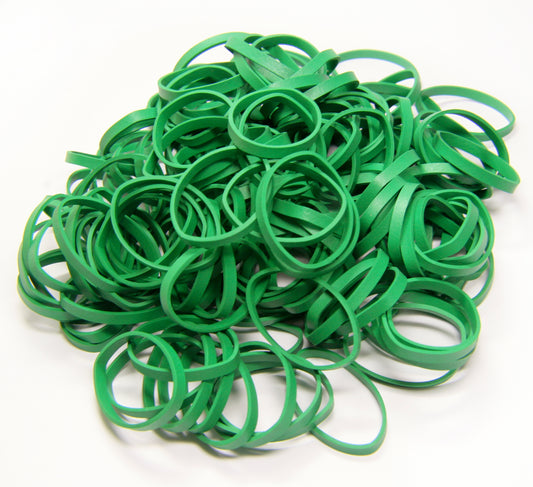 Rubber Bands - Thick Emerald Green