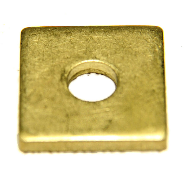 Square 1/2" Spring Shelf Washers - Brass