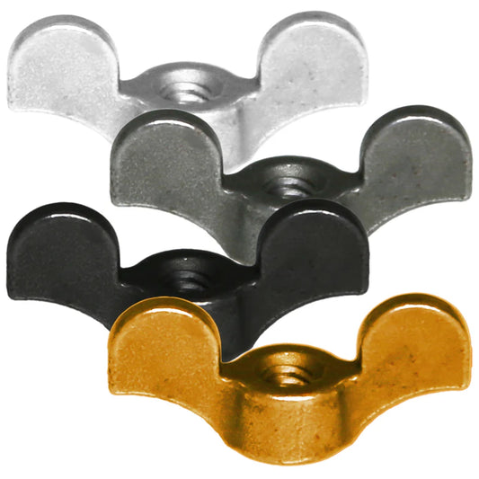 Steel Wingnuts - Raw Steel, Black, Nickel,Copper