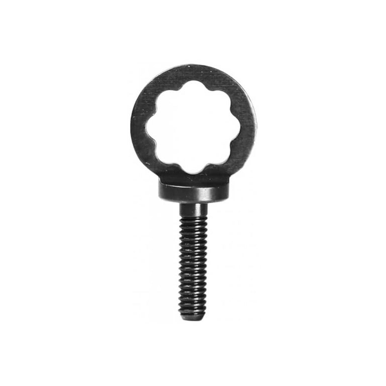 Tube Vice Screw - Circle Flower - Blackened