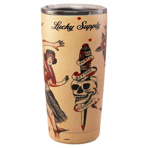 Lucky Supply Vintage Flash 20oz Stainless Steel Mug