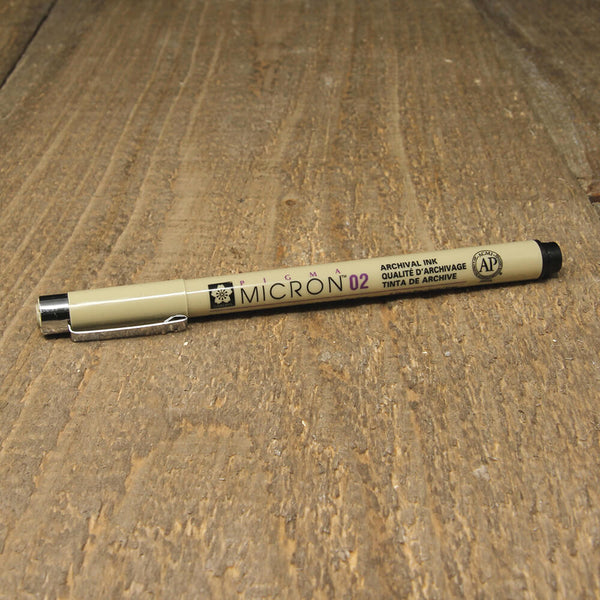 Sakura Pigma Micron 02 Pen - Black