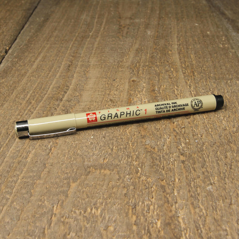 Sakura Pigma 1mm Graphic Pen - Black