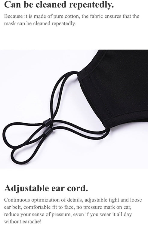 Protective Reusable 3-Layer Fabric Mask