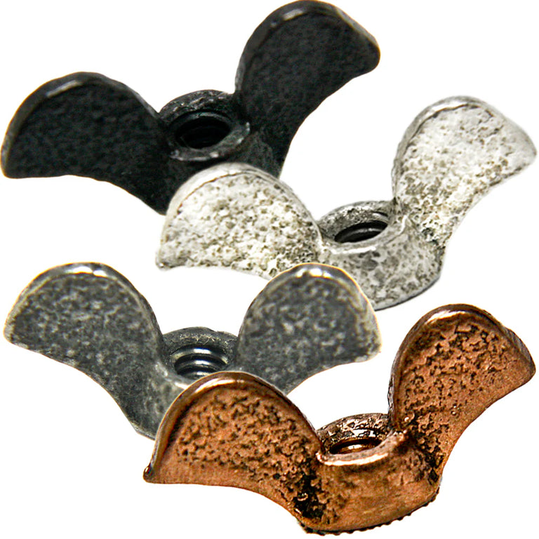 Wingnuts - Iron - Blackened - Copper - Nickel