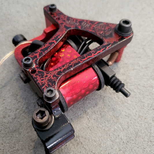 Lucas Ford Red 1-OFF Red Crackle Liner Tattoo Machine