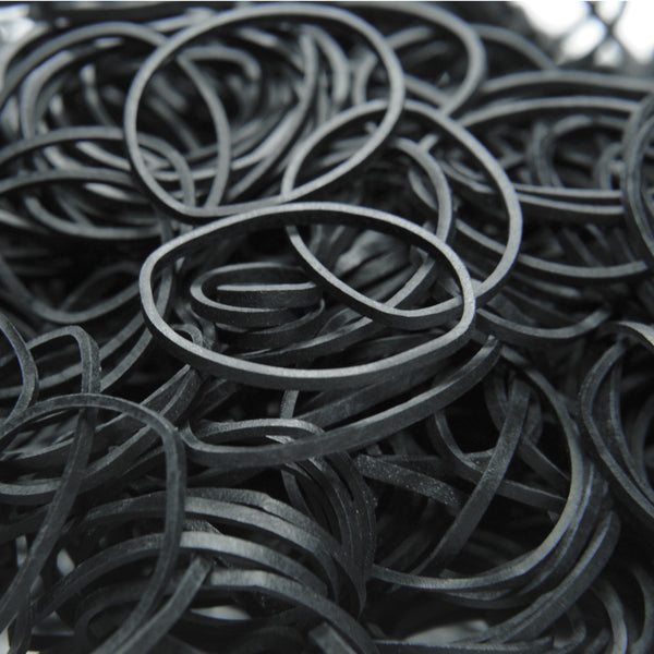 Rubber Bands - Thin Black