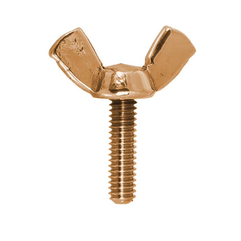 Wingnut Tube Vice Screw - Raw Iron, Black, Nickel, Copper